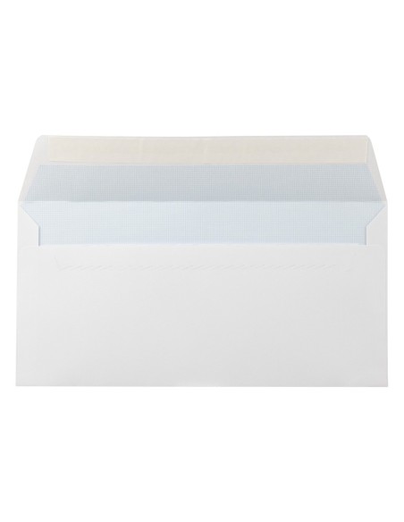 SOBRE N.2 BLANCO DIN AMERICANO 110X220MM TIRA SILICONA OPEN 500UD