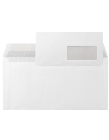 SOBRE N.3 BLANCO DIN AMERICANO V/D 110X220MM TIRA SILICON 500UD