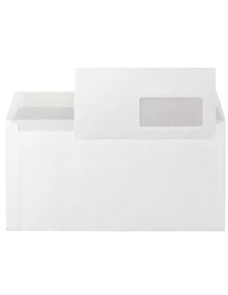 SOBRE N.3 BLANCO DIN AMERICANO V/D 110X220MM TIRA SILICON 500UD