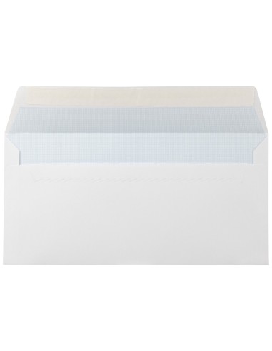 SOBRE N.5 BLANCO AMERICANO 115X225MM TIRA SILICONA OPEN SYSTEM CAJA 5