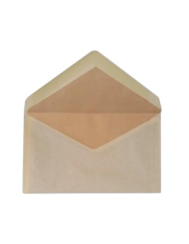 SOBRE ENGOMADO N.8 CREMA COMERCIAL NORMALIZAD 120X176MM  CAJA 500 UDS