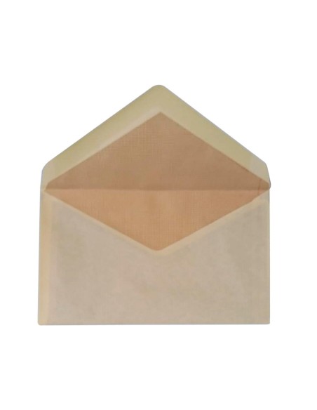 SOBRE ENGOMADO N.8 CREMA COMERCIAL NORMALIZAD 120X176MM  CAJA 500 UDS