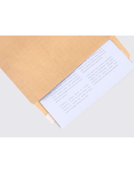 SOBRE BOLSA N.5 KRAFT DIN C5 162X229 MM TIRA SILICONA CAJA 500 UDS.