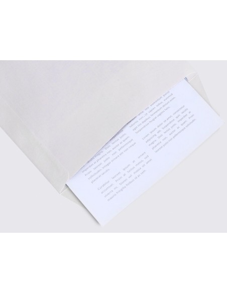 SOBRE BOLSA N.15 BLANCO B5 176X250 MM TIRA SILICONA CAJA 500 UDS.