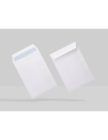 SOBRE BOLSA N.15 BLANCO B5 176X250 MM TIRA SILICONA CAJA 500 UDS.