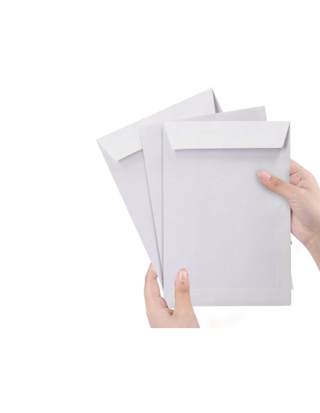 SOBRE BOLSA N.15 BLANCO B5 176X250 MM TIRA SILICONA CAJA 500 UDS.