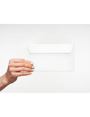 SOBRE LIDER.N 2 BLANCO DIN AMERICANO 110X220MM TIRA SILICONA 25UD.