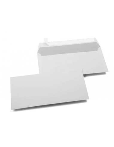 SOBRE LIDER.N 5 BLANCO AMERICANO 115X225MM TIRA SILICONA 25UD.