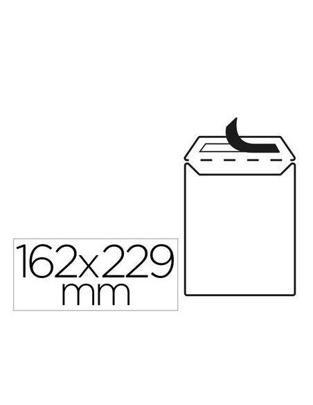 SOBRE LIDER.BOLSA N 16 BLANCO C5 162X229MM TIRA SILICONA 25UD.