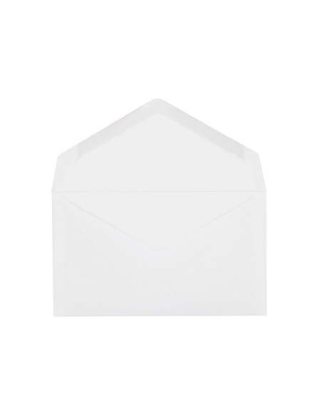 SOBRE BL.CON FONDO 95X162MM ENGOMADO SOLAPA PICO CAJA 500 UD.