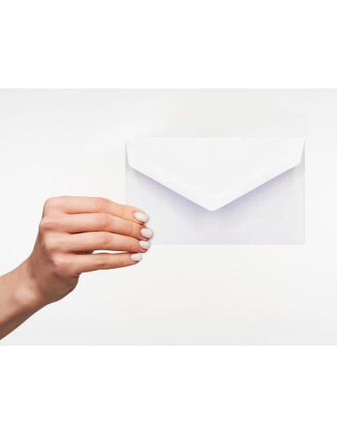 SOBRE BL.CON FONDO 95X162MM ENGOMADO SOLAPA PICO CAJA 500 UD.