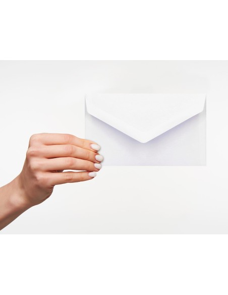 SOBRE BL.CON FONDO 95X162MM ENGOMADO SOLAPA PICO CAJA 500 UD.