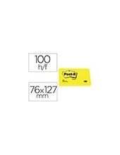 BLOC NOTAS ADH. POST-IT 76X127MM 100H. AM. 2