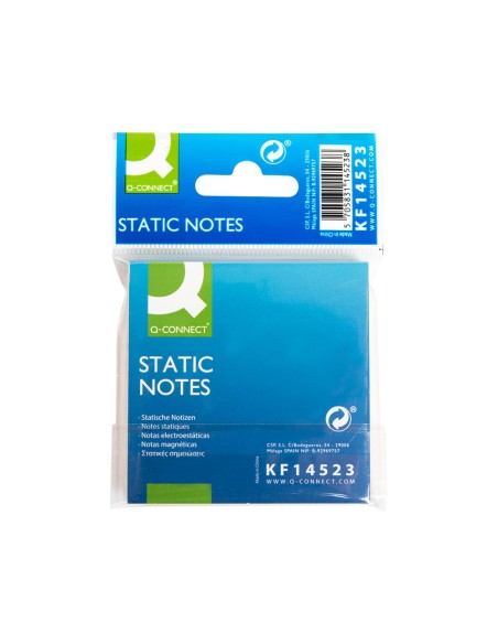 BLOC NOTAS ENCOLADO Q-CON. 70X70MM 5UD 100H. MAGNETICAS COL. SURT.