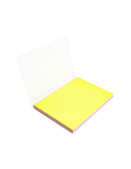 BLOC NOTAS ENCOLADO Q-CON. 70X100MM 5UD 100H. MAGNETICAS COL.SURT.