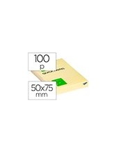 BLOC NOTAS ADH. Q-CON. 50X75MM 100H. AM. 2