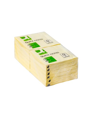 BLOC NOTAS ADH. Q-CON. 75X75MM 100H. AM.