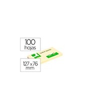 BLOC NOTAS ADH. Q-CON. 75X125MM 100H. AM. 2