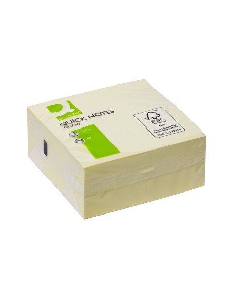 BLOC NOTAS ADH. Q-CON. 75X75MM 400H. AM.