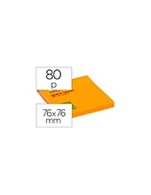 BLOC NOTAS ADH. Q-CON. 75X75MM 80H. NJ. NEON 2