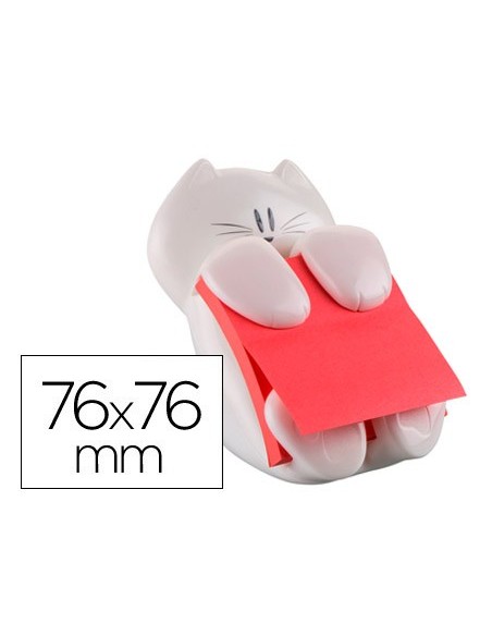 SOPORTE BLOC NOTAS ADH. POST-IT ZNOTES 76X76MM GATO BL.