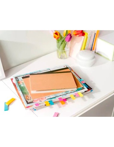 BLOC NOTAS ADH. QUITA PON POST-IT MININOTAS 15 X 50MM 50H. PK. 5 UD.