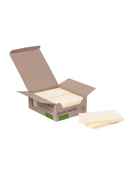 BLOC NOTAS ADH. QUITA PON Q-CON.76X127MM 100% PAPEL RECICL AM.