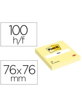 BLOC NOTAS ADH. QUITA PON POST-IT 76X76MM 100H. AM. RETRAC INDIVI.