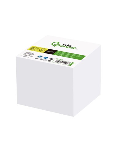 TACO PAPEL ENCOLADO LIDERPAPELBLANCO 10X10X10 CM 1000H