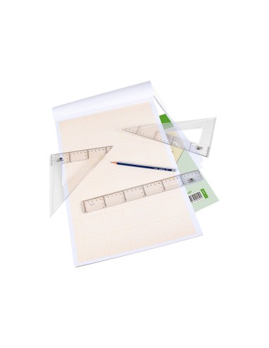 BLOC ENCOLADO LIDERPAPEL A4 MILIMETRADO 50H. 80GR.