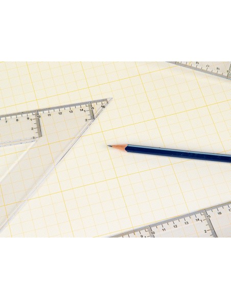 BLOC ENCOLADO LIDERPAPEL A3 MILIMETRADO 50H. 80GR.