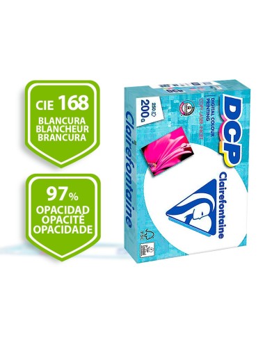 PAPEL FOTOCOPIADORA CLAIREFONTAINE DIN A4 200 GR PAQUETE DE 250 HOJAS