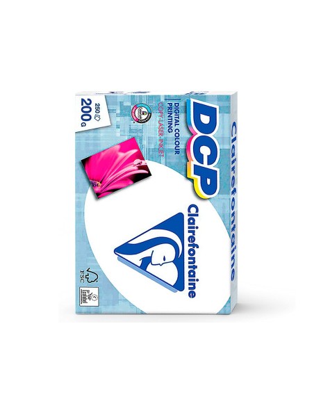 PAPEL FOTOCOPIADORA CLAIREFONTAINE DIN A4 200 GR PAQUETE DE 250 HOJAS