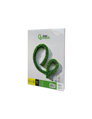 PAPEL DIN A4 80 GR CUADRO 4 MM SIN MARGEN P/100 SIN TAL.