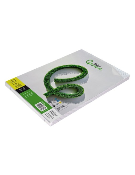 PAPEL DIN A4 80 GR CUADRO 4 MM SIN MARGEN P/100 SIN TAL.