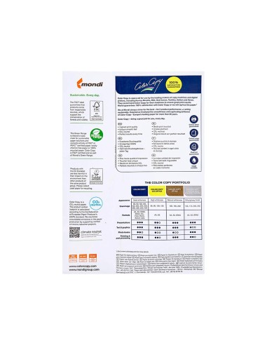 PAPEL FOTOCOP.COLOR COPYDIN A4 200 GRAMOS PAQUETE 250 H.