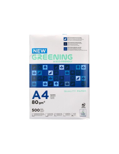 PAQ. PAPEL GREENING A4 80 GRAMOS PQ. 500 H. ECO-ECF