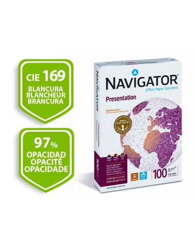PAPEL FOTOCOPIADORA NAVIGATOR DIN A3 100 GRAMOS PAQUETE 500 H.