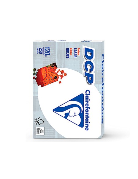 PAPEL FOTOCOPIADORA CLAIREFONTAINE DIN A4 120 GRAMOS PAQUETE 250H.