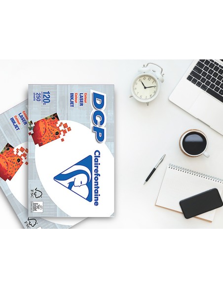 PAPEL FOTOCOPIADORA CLAIREFONTAINE DIN A4 120 GRAMOS PAQUETE 250H.
