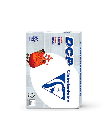 PAPEL FOTODOPIADORA CLAIREFONTAINE DIN A4 160 GRAMOS PAQUETE 250H.