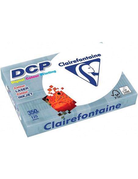 PAPEL FOTODOPIADORA CLAIREFONTAINE DIN A4 350 GRAMOS PAQUETE 125H.