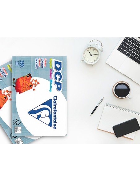 PAPEL FOTODOPIADORA CLAIREFONTAINE DIN A4 350 GRAMOS PAQUETE 125H.