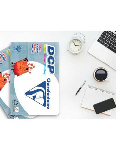 PAPEL FOTODOPIADORA CLAIREFONTAINE DIN A3 350 GRAMOS PAQUETE 125H.