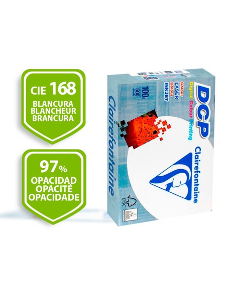 PAPEL FOTOCOPIADORA CLAIREFONTAINE DIN A3 100 GRAMOS PAQUETE 500H.