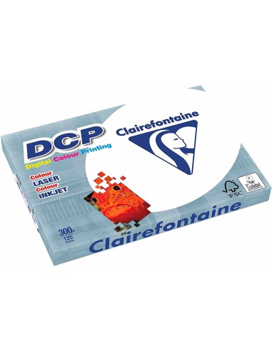 PAPEL FOTOCOPIADORA CLAIREFONTAINE DIN A4 300 GRAMOS PAQUETE 125H.