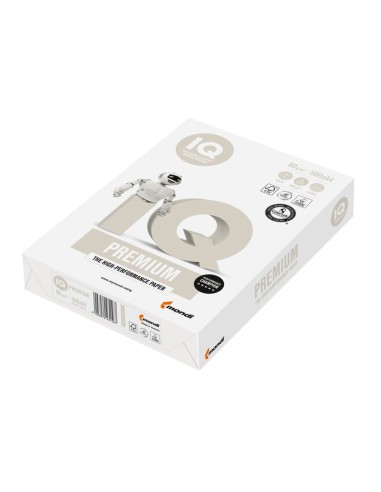PAPEL FOTOCOPIADORA IQ PREMIUM DIN A4 80 GRAMOS PAQUETE DE 500 HOJAS