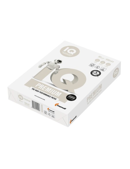 PAPEL FOTOCOPIADORA IQ PREMIUM DIN A4 80 GRAMOS PAQUETE DE 500 HOJAS