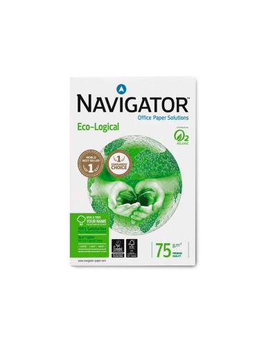 PAPEL FOTOCOP.NAVIGATOR ECO LOGICAL DIN A4 75 GRAMOS PAQUETE 500 H.