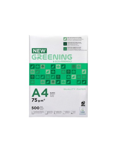 PAQ. PAPEL GREENING A4 75 GRAMOS PQ. 500 H. ECO-ECF